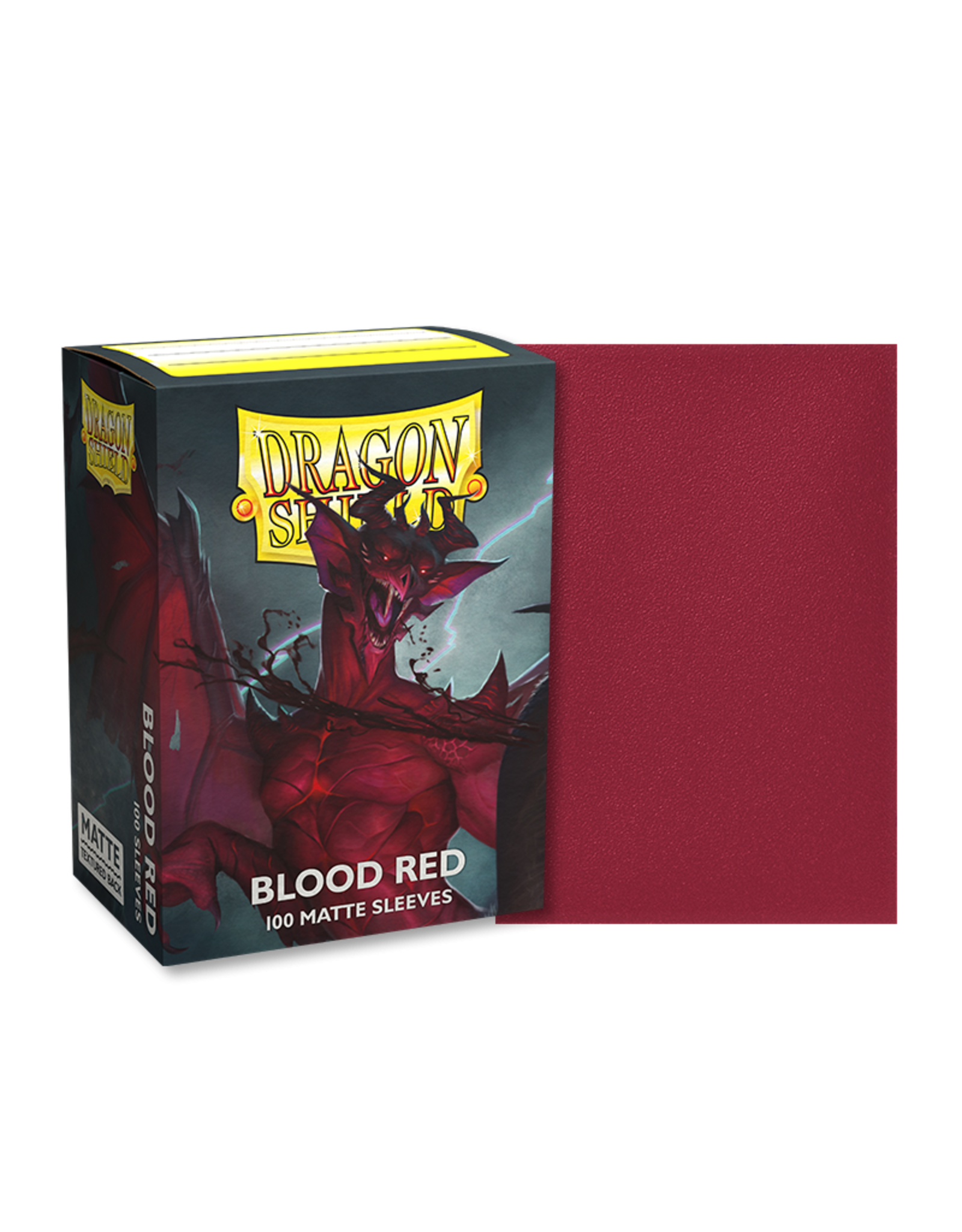 Arcane Tinmen Dragon Shields: (100) Matte - Blood Red (DISPLAY 10)