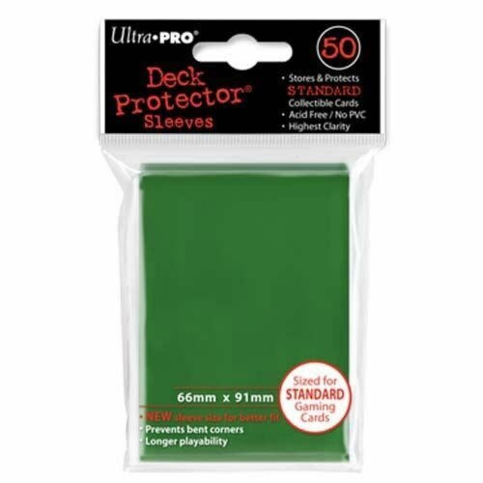 Ultra Pro Deck Protector Pack: Green Solid 50ct