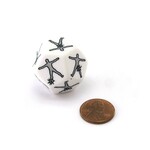 Hit Location Large d12 Opaque White