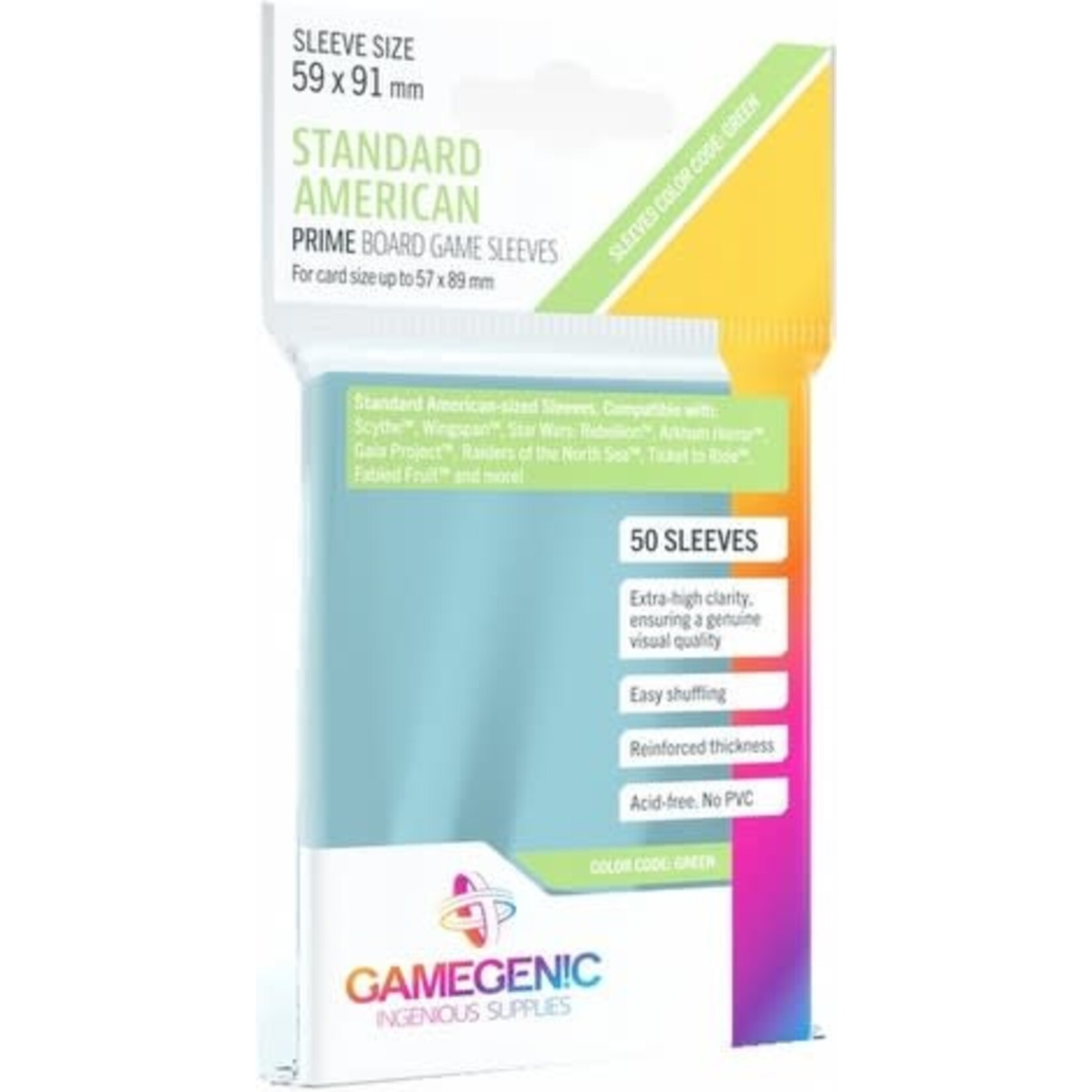 Clear Sleeves: Standard American (59 x 91 mm)