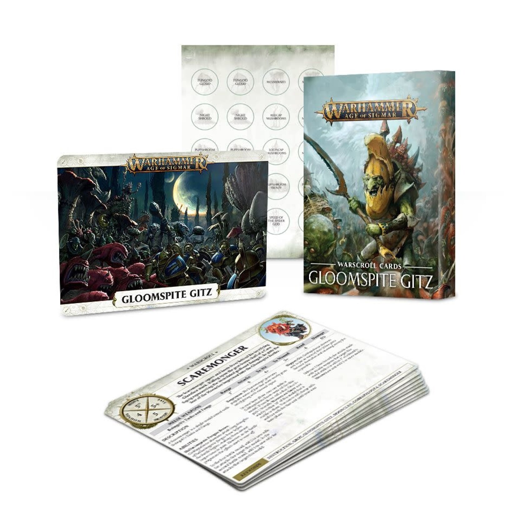 Games Workshop AoS: Gloomspite Gitz Warscroll Cards