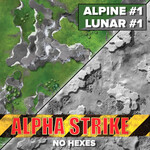 CATALYST GAME LABS BattleTech: Battle Mat - Alpha Strike - Alpine/Lunar
