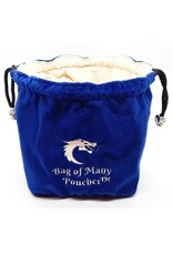 Old School Dice Bag of Many Pouches RPG DnD Dice Bag: Royal Blue