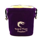 Old School Dice Bag of Many Pouches RPG DnD Dice Bag: Purple