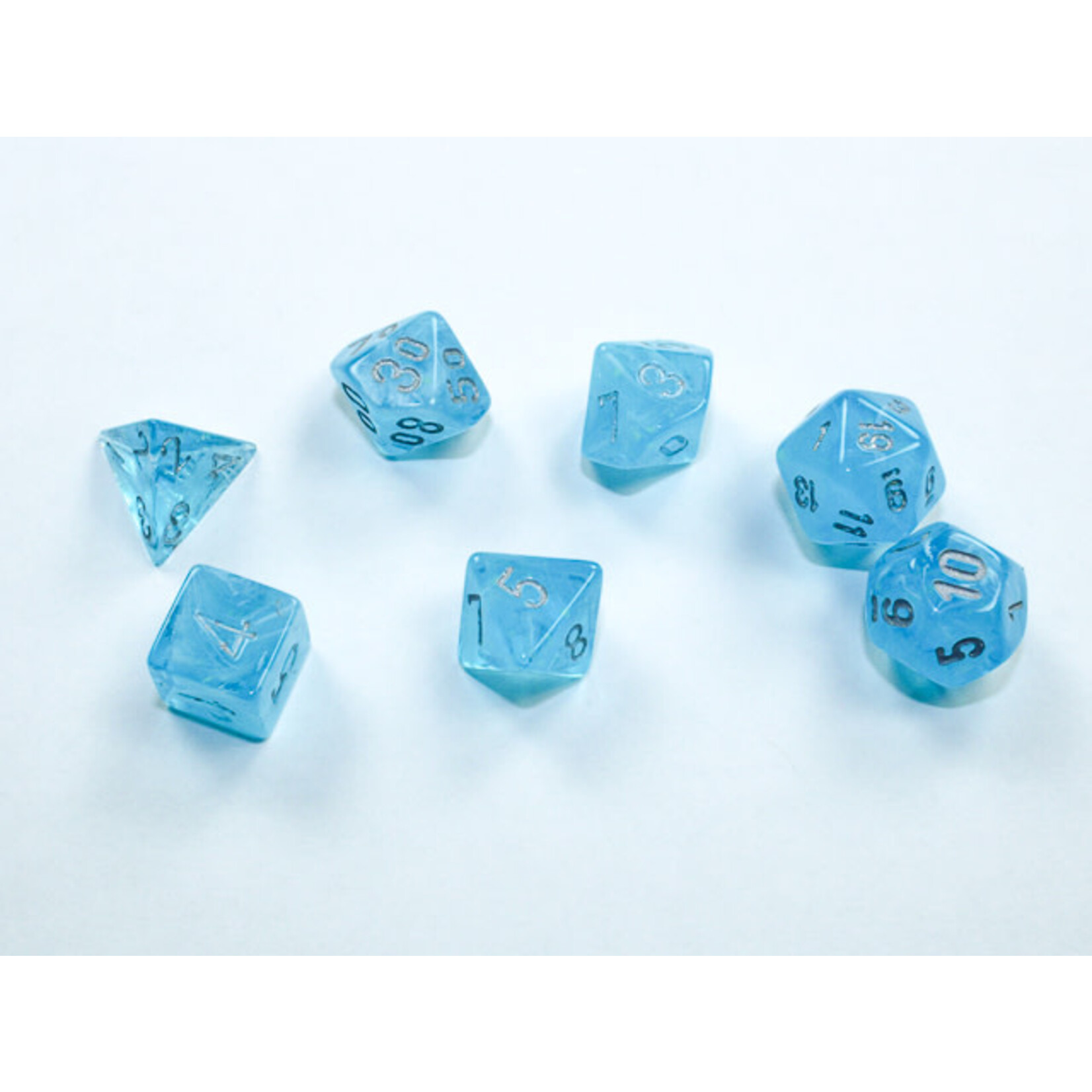 Chessex Luminary Mini-hedral Sky/silver 7-Die set