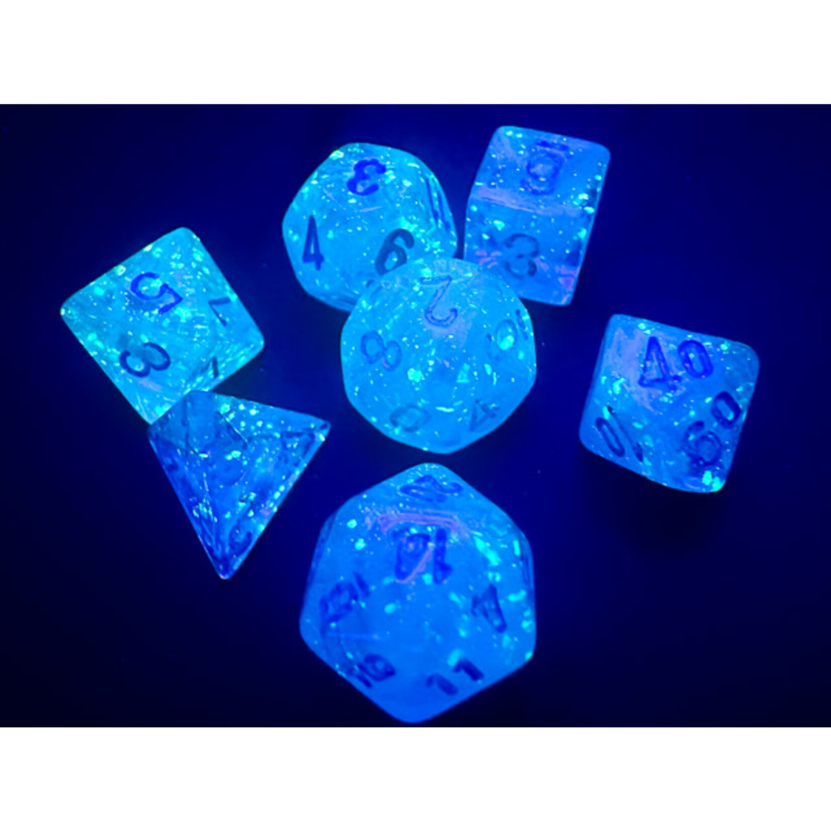 Chessex Luminary Mini-hedral Sky/silver 7-Die set