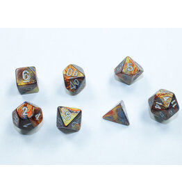 Chessex Lustrous® Mini-Polyhedral Gold/silver 7-Die set