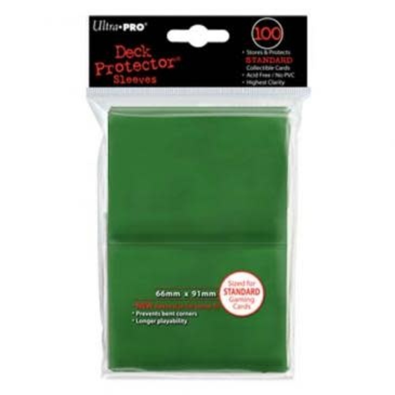 Ultra Pro Deck Protector Sleeves (100): Green Ultra Pro