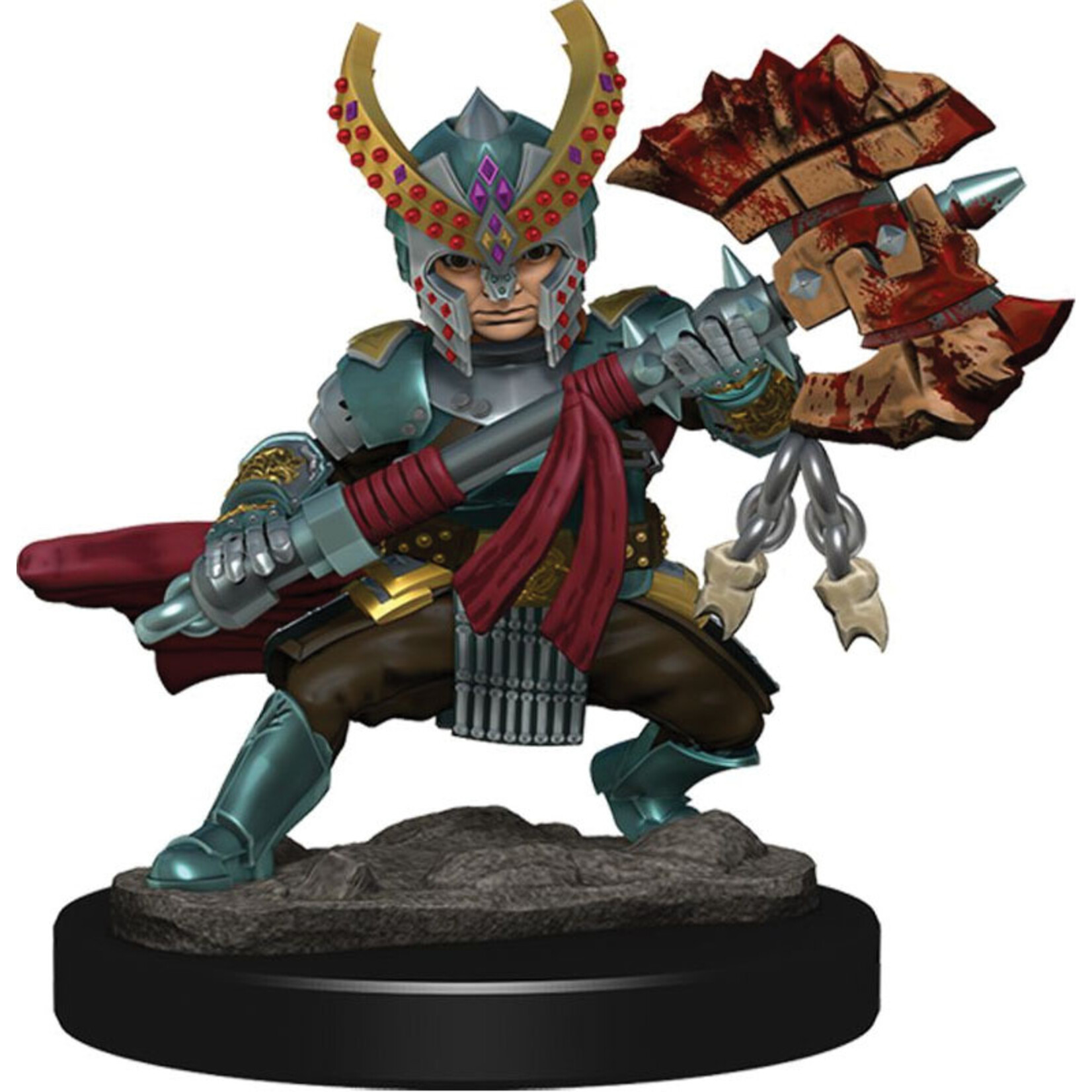 Wizkids D&D Icons of the Realms Halfling Fighter Female Prem