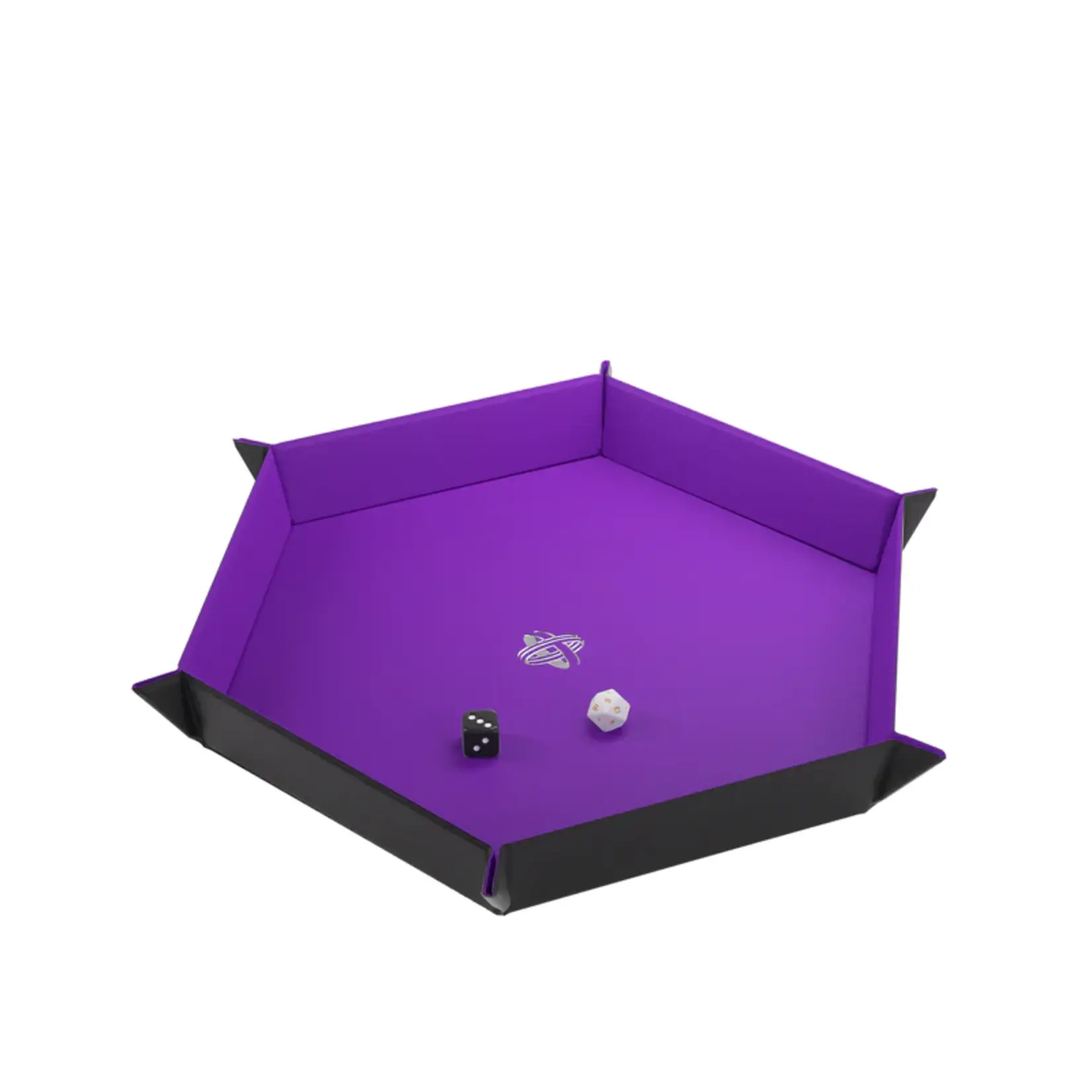 Magnetic Dice Tray Hexagonal Black/Purple