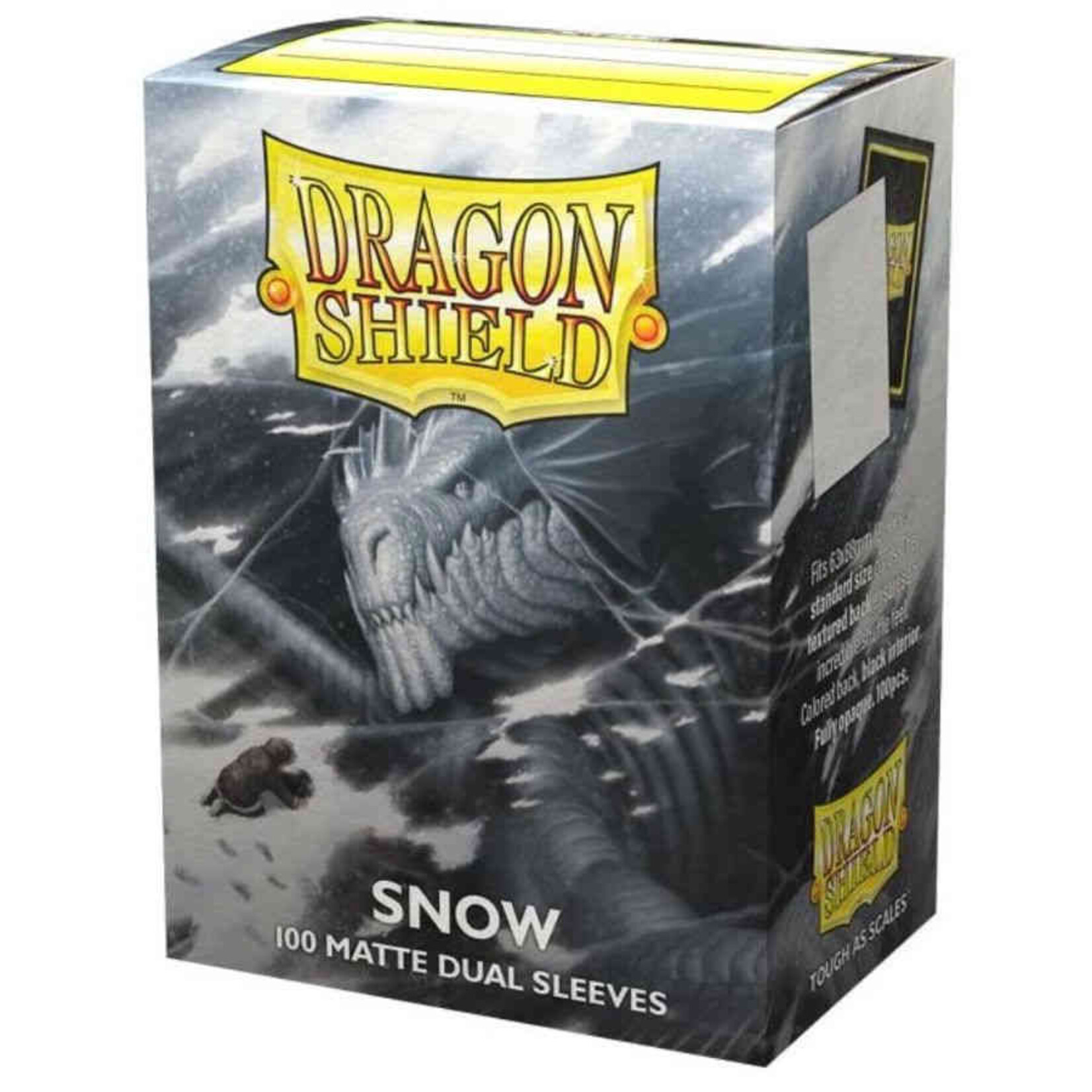 Arcane Tinmen Dragon Shield Sleeves: Standard DUAL- Matte Snow 'Nirin' (100 ct.)