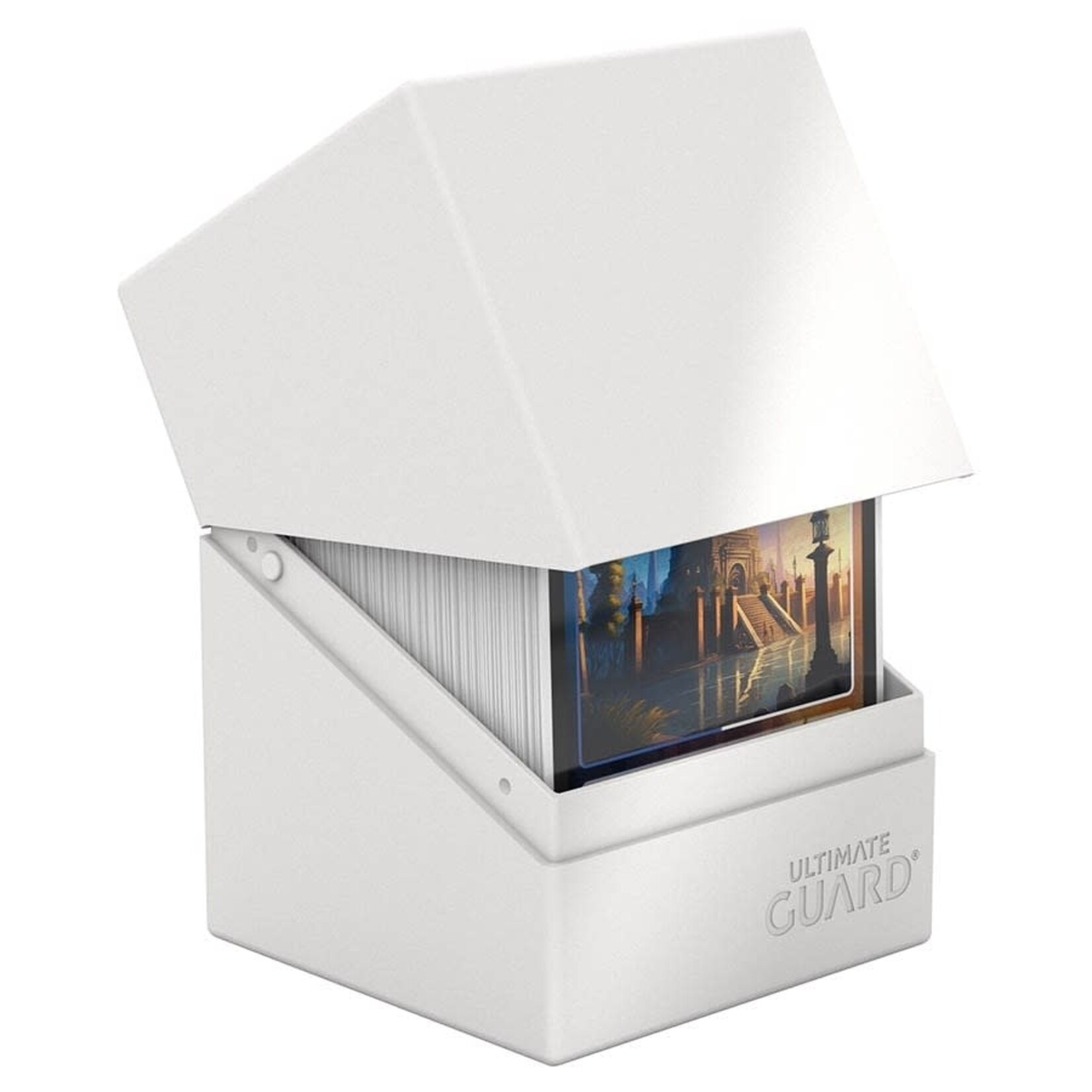 Ultimate Guard Deck Case 100 Boulder: Solid White