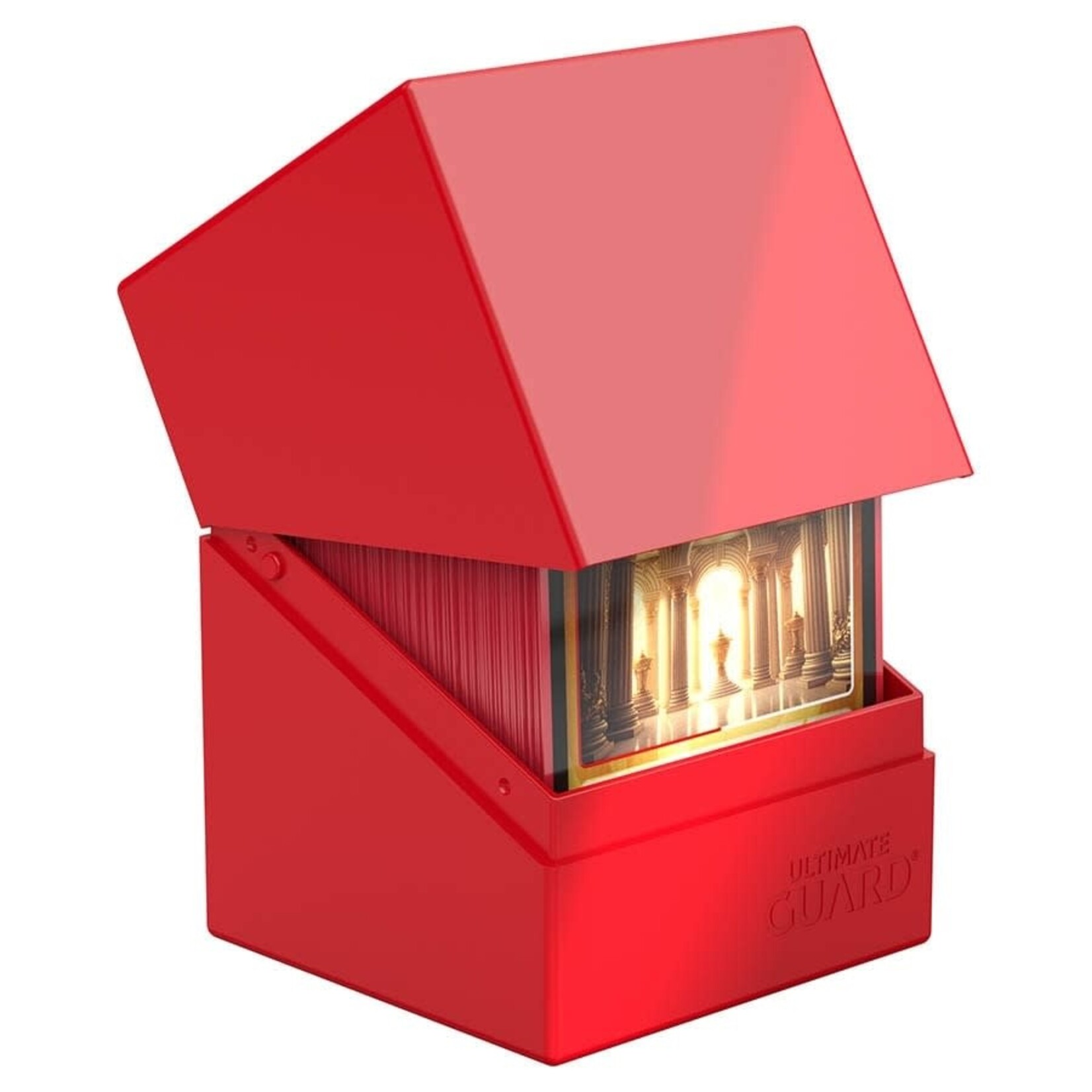 Ultimate Guard Deck Case 100 Boulder: Solid Red