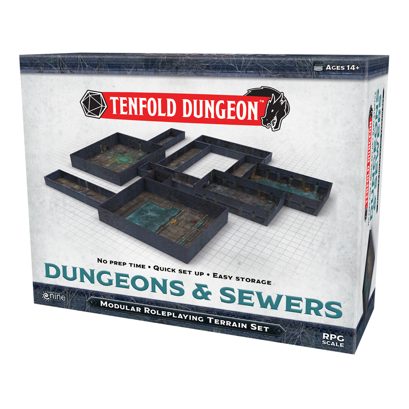 Gale Force Nine Tenfold Dungeon: Dungeons & Sewers (5E)