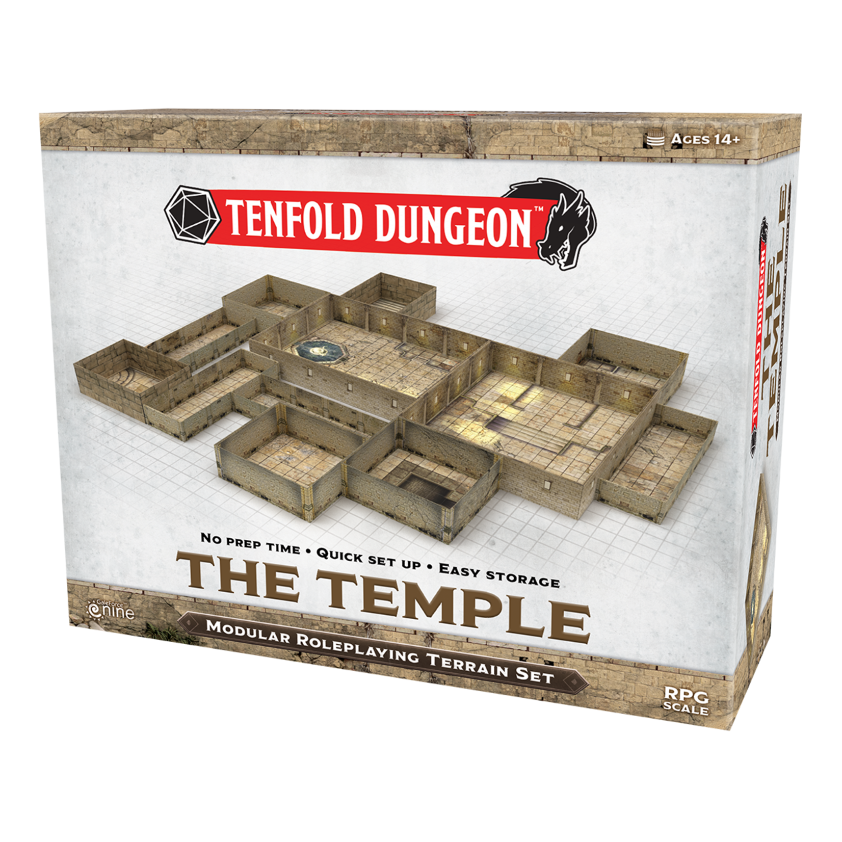 Gale Force Nine Tenfold Dungeon Terrain Set - The Temple