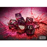 Gemini Translucent Red-Violet/gold Polyhedral 7-Dice Set