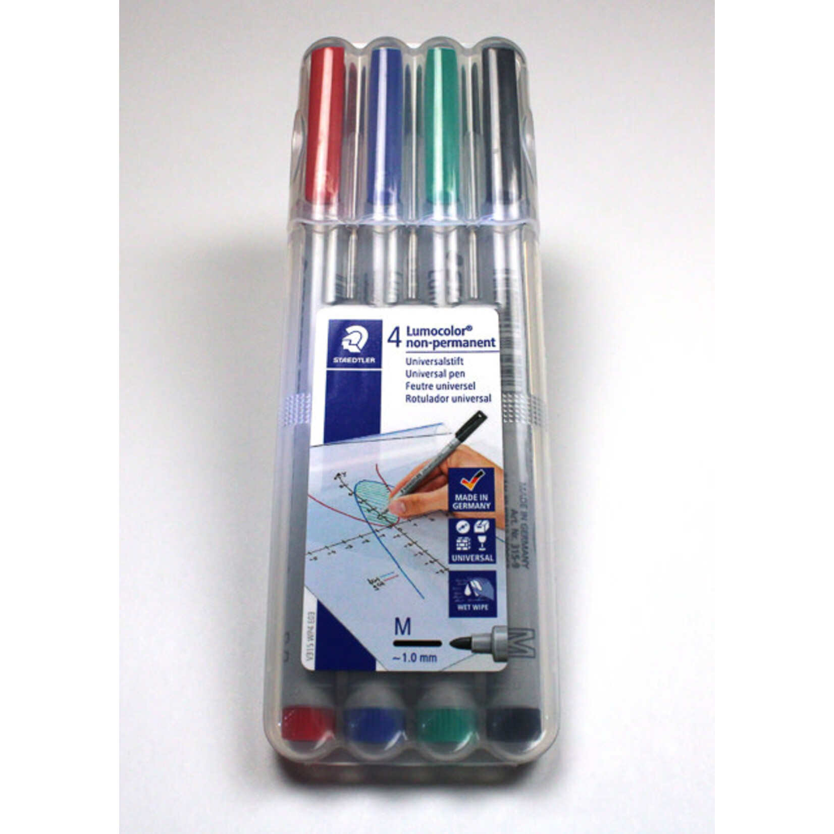 Chessex Water Soluble 4-Pack Markers Medium-Tip (1 each Red, Blue, Green, and Black)