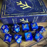 Elder Sign Blue Aether polyhedral