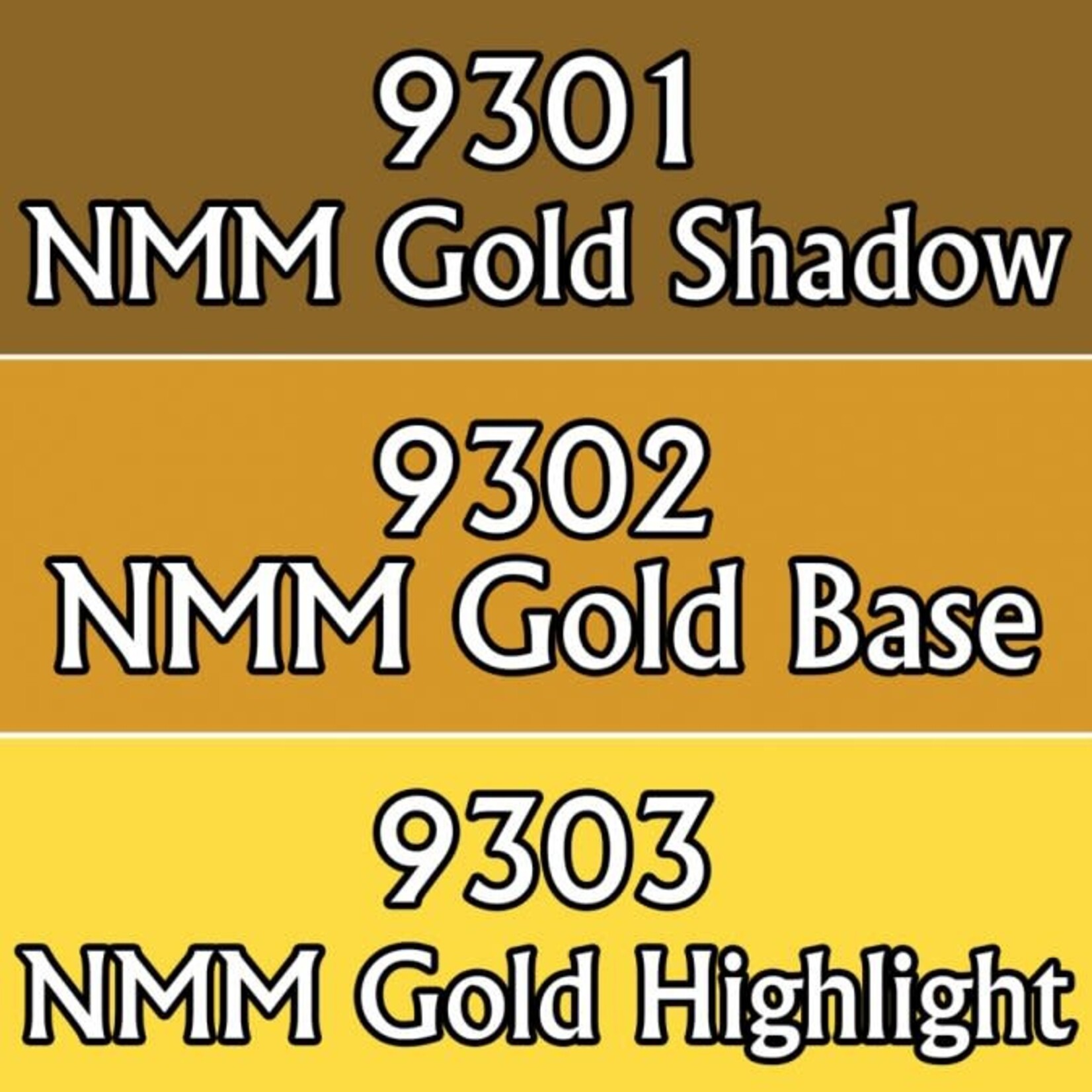 Reaper Miniatures NMM Gold Colors Triad (09301-09303)
