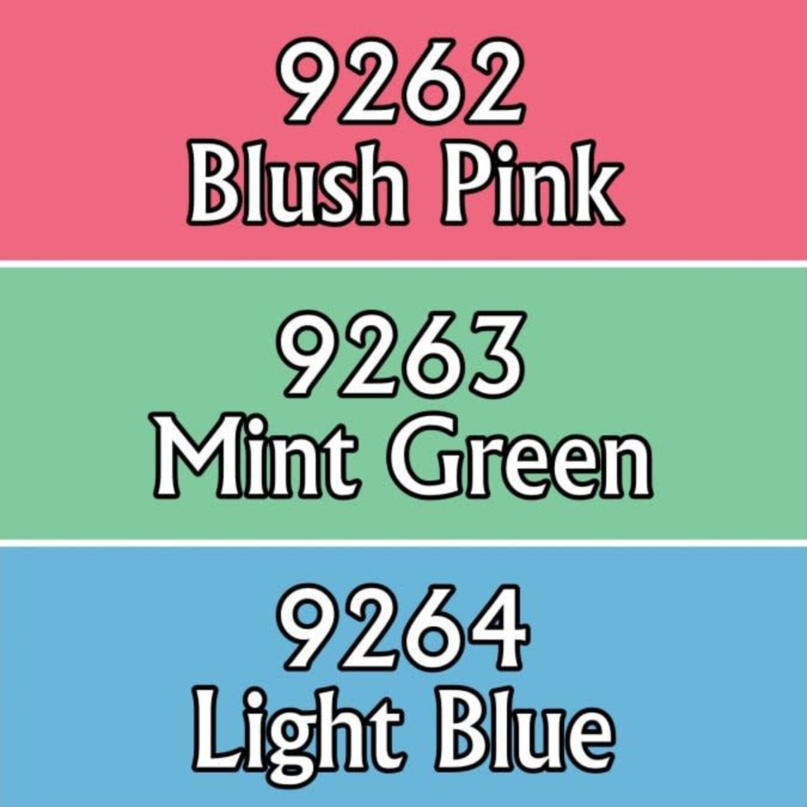 Reaper Miniatures Pastel Colors Triad