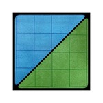 Chessex Battlemat™ 1" Reversible Blue-Green Squares