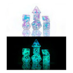 Sirius Dice Sd Glow-In-The-Dark Cotton Candy Glowworm 7Die Set