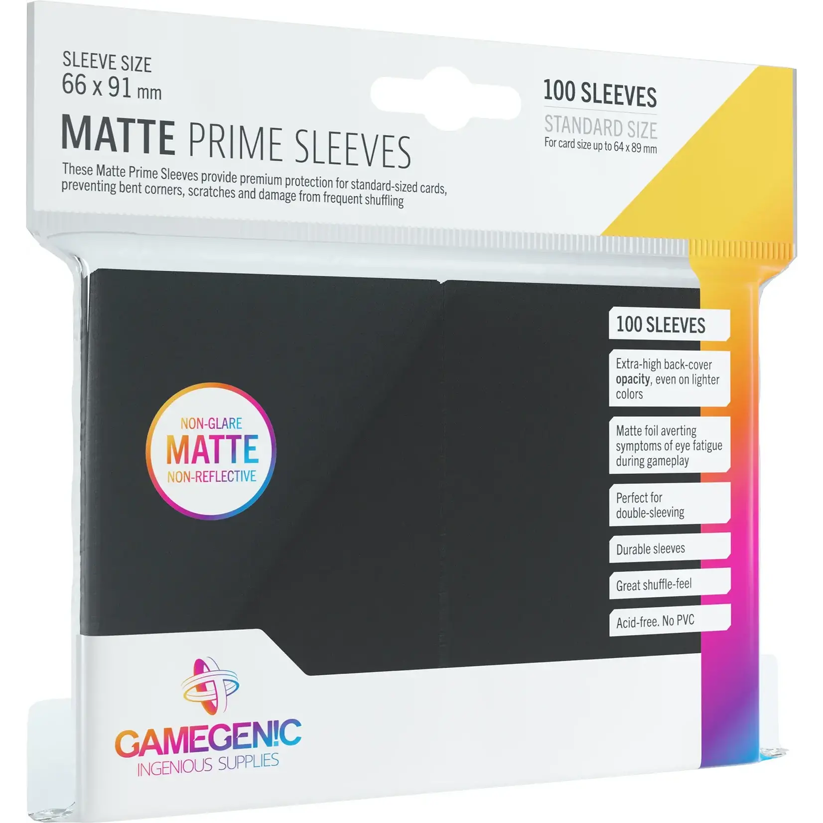 MATTE Prime Sleeves: Black