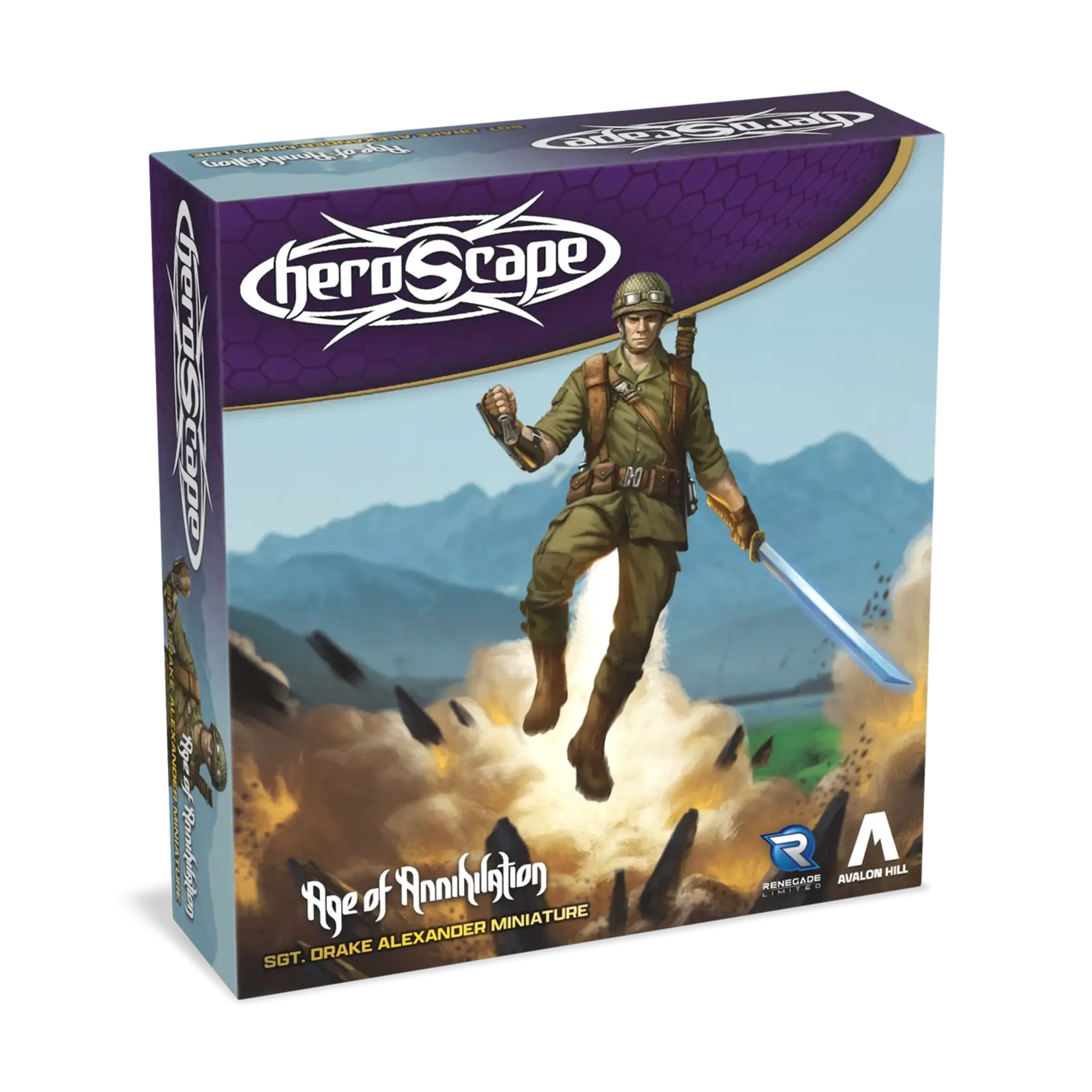 RENEGADE Heroscape: Age of Annihilation - Sgt. Drake Alexander Miniature