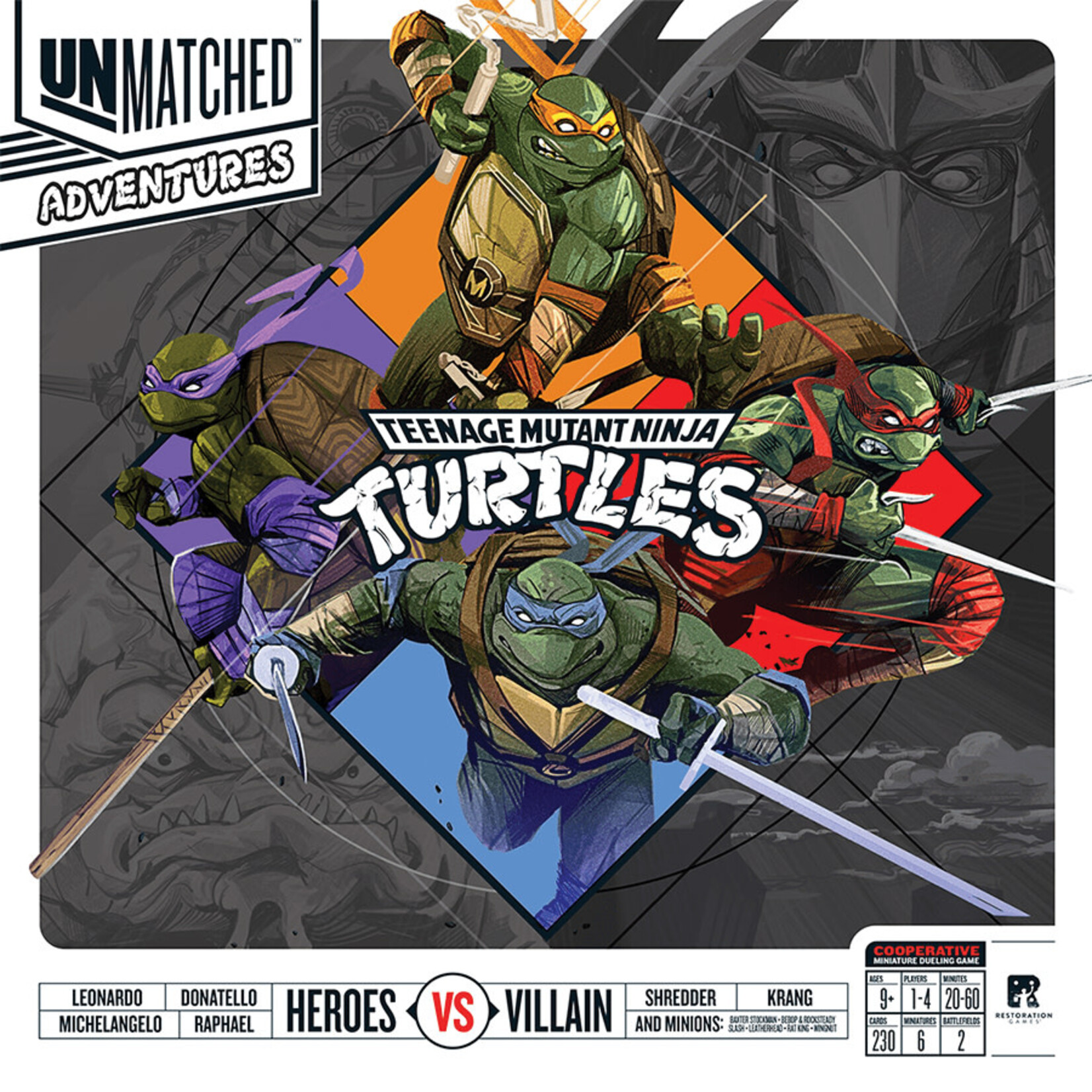 RESTORATION GAMES Unmatched Adventures: Teenage Mutant Ninja Turtles
