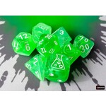 Chessex Nebula Gelatinous/white Polyhedral 7-Dice Set (with bonus die)