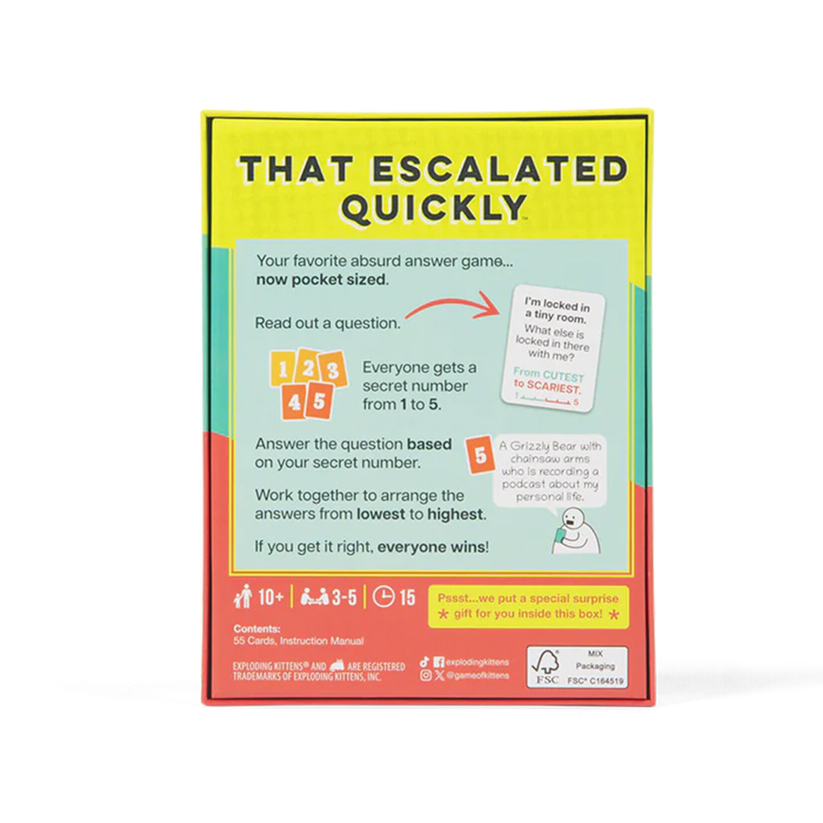 That Esclated Quickly: Grab and Game