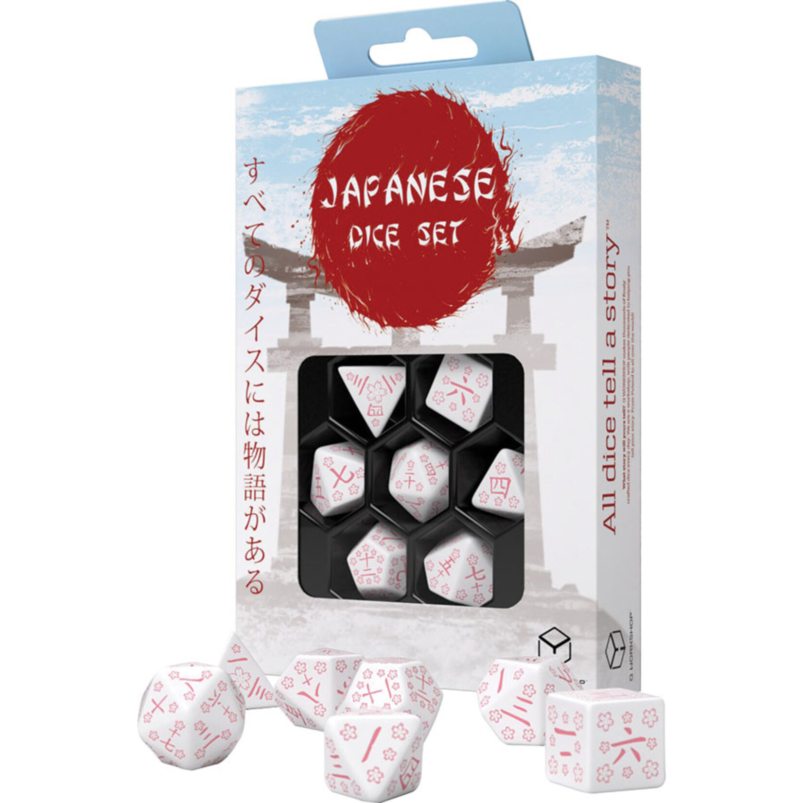 Arcane Tinmen Japanese Dice Set - Cherry Blossoms Petals (7)