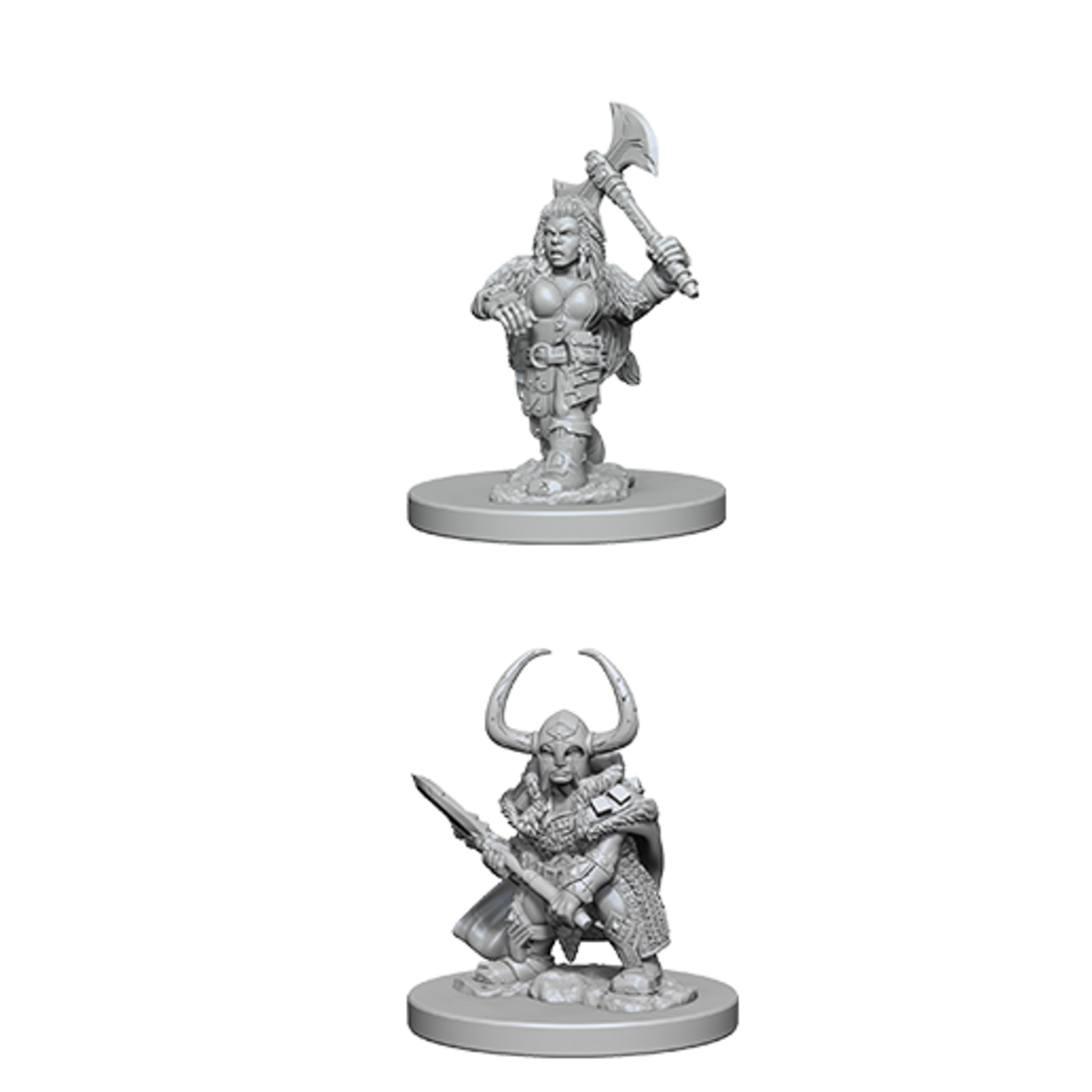 Wizkids Dungeons & Dragons: Nolzur's Marvelous Unpainted Miniatures - W04 Dwarf Female Barbarian