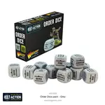 Warlord Bolt Action: Orders Dice pack - Grey