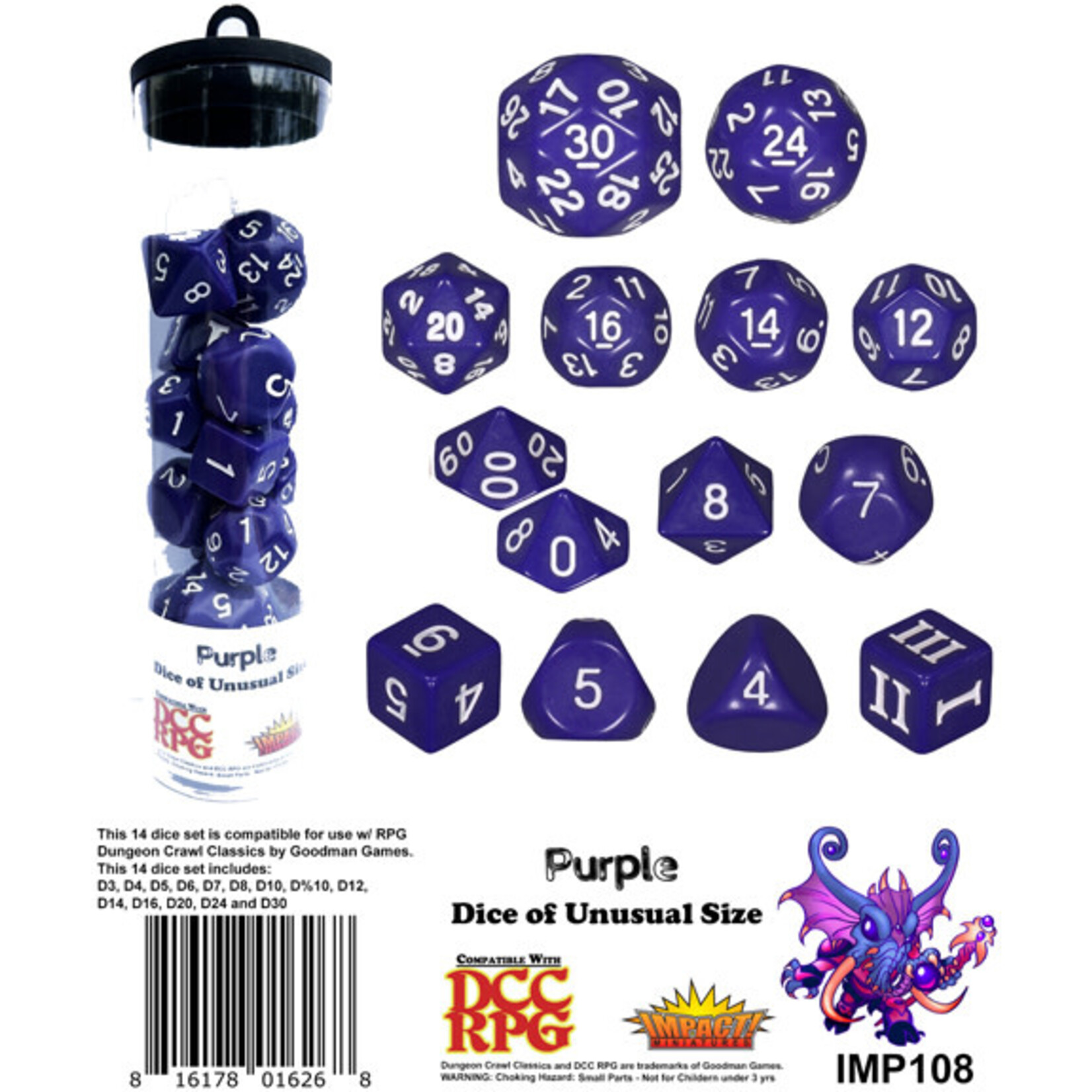 Goodman Games Purple Dice of Unusual Size