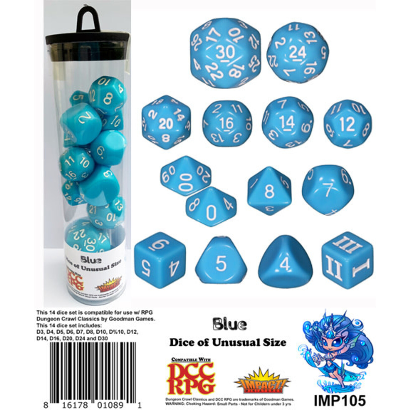 Goodman Games DCC Dice: Blue