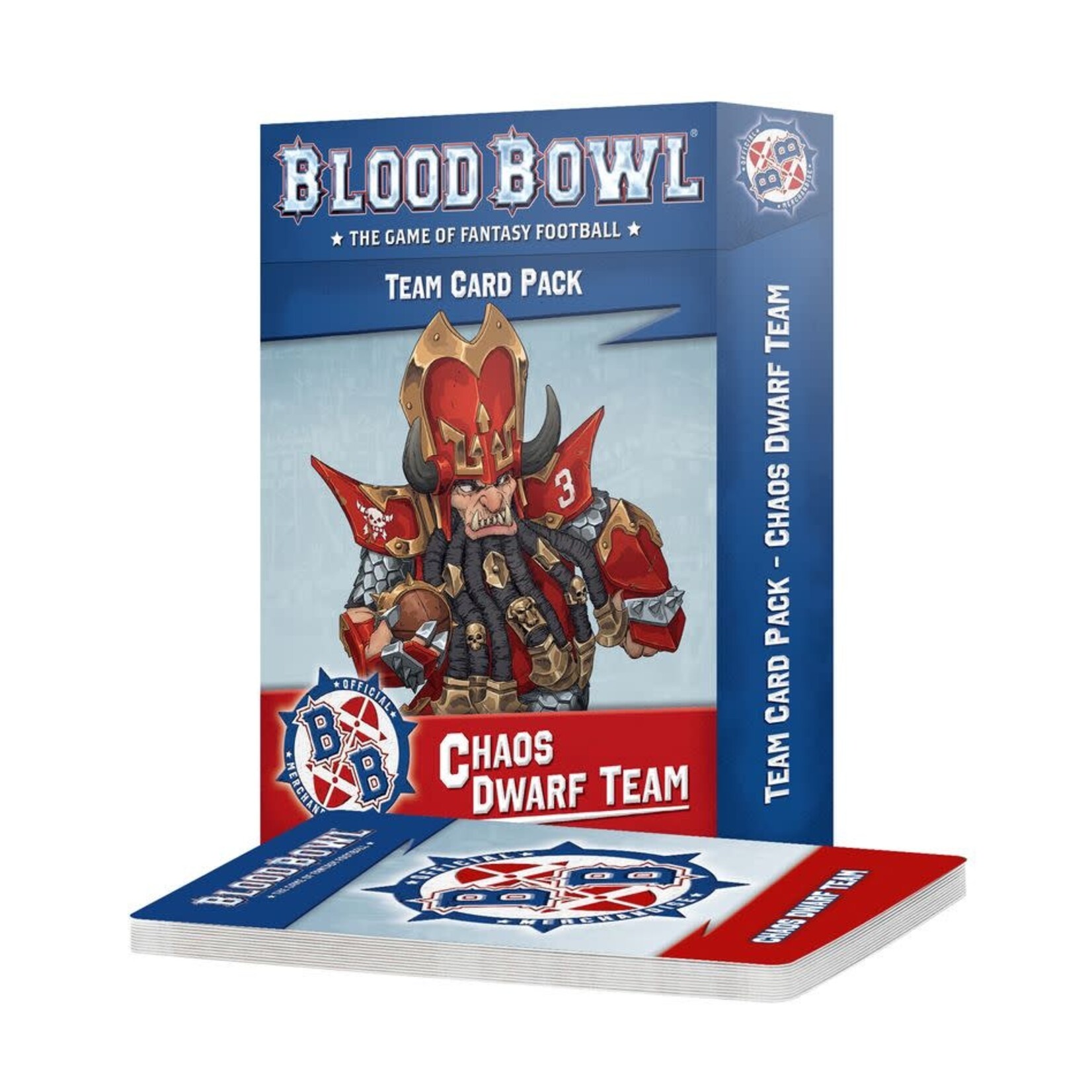 Games Workshop Blood Bowl Chaos Dwarf Team – Card Pack