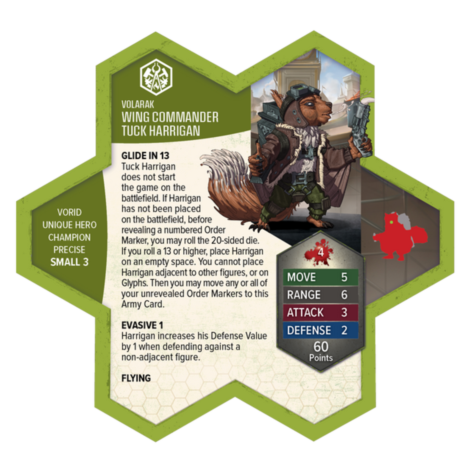 Heroscape: Rising Tide - Wing Commander Tuck Harrigan and Vorid Glidestriker Army Expansion