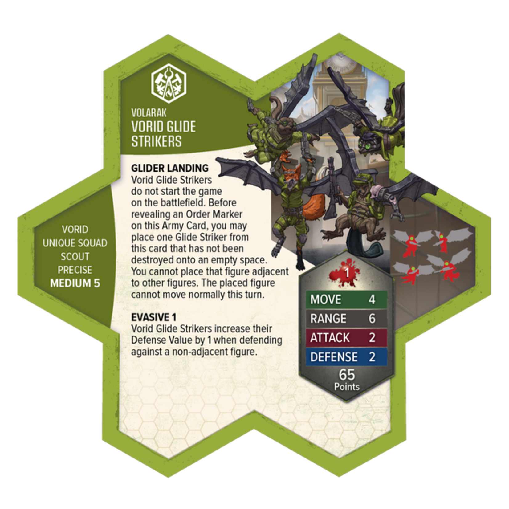 Heroscape: Rising Tide - Wing Commander Tuck Harrigan and Vorid Glidestriker Army Expansion