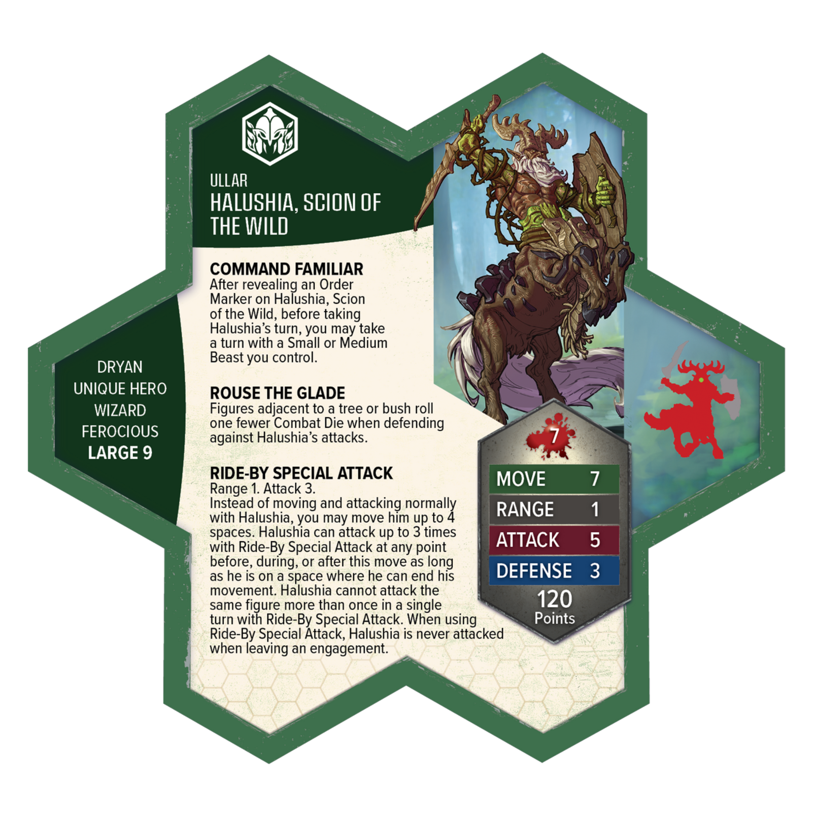 Heroscape: Rising Tide - Sonlen and Halushia, Scion of the Wild Army Expansion