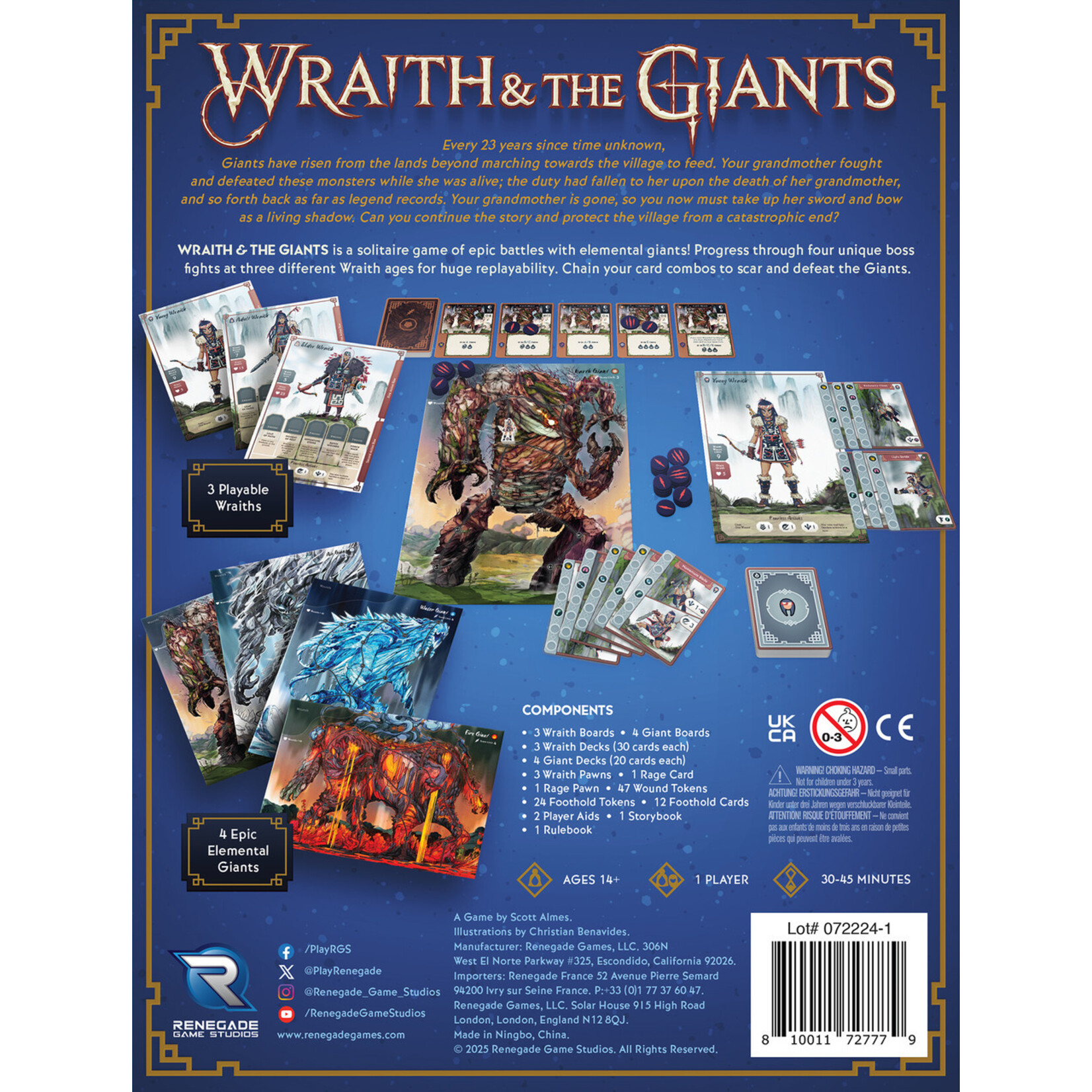RENEGADE Solo Hero Series: Wraith and The Giants