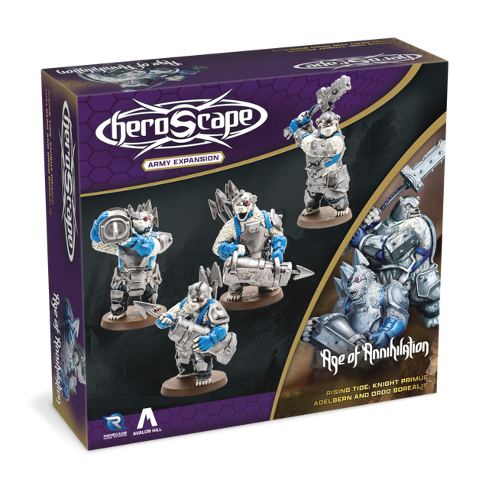 Heroscape: Rising Tide - Knight Primus Adelbern and Ordo Borealis Army Expansion