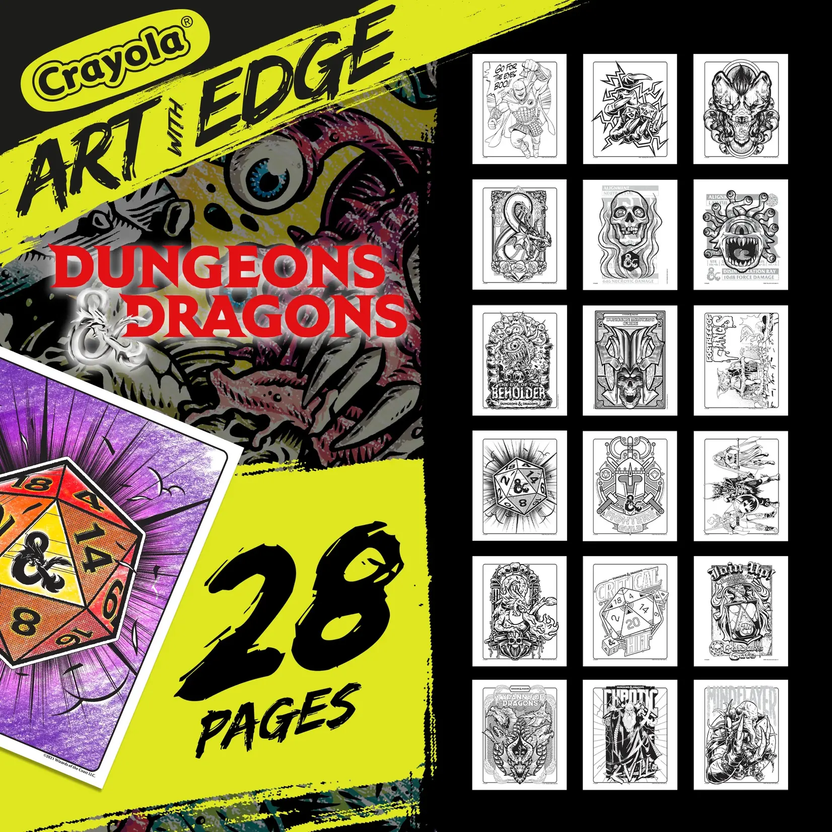 D&D Art with Edge Coloring Book