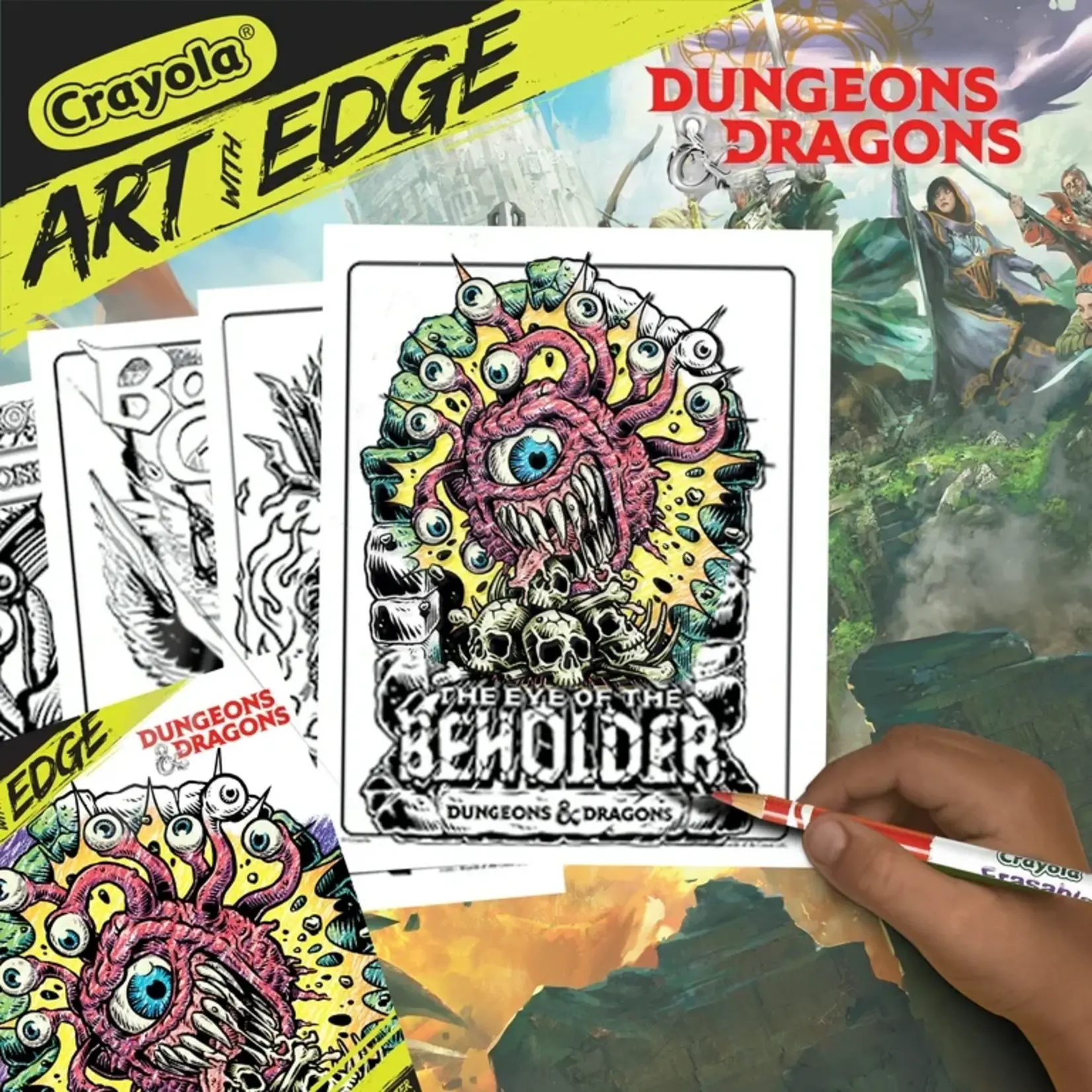D&D Art with Edge Coloring Book