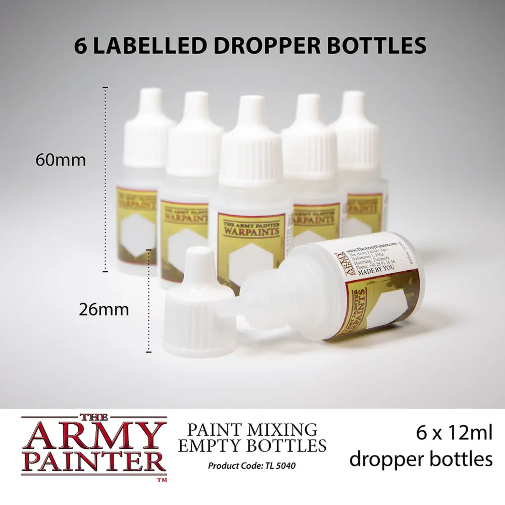 Army Painter Tools: Paint Mixing Empty Bottles (6)