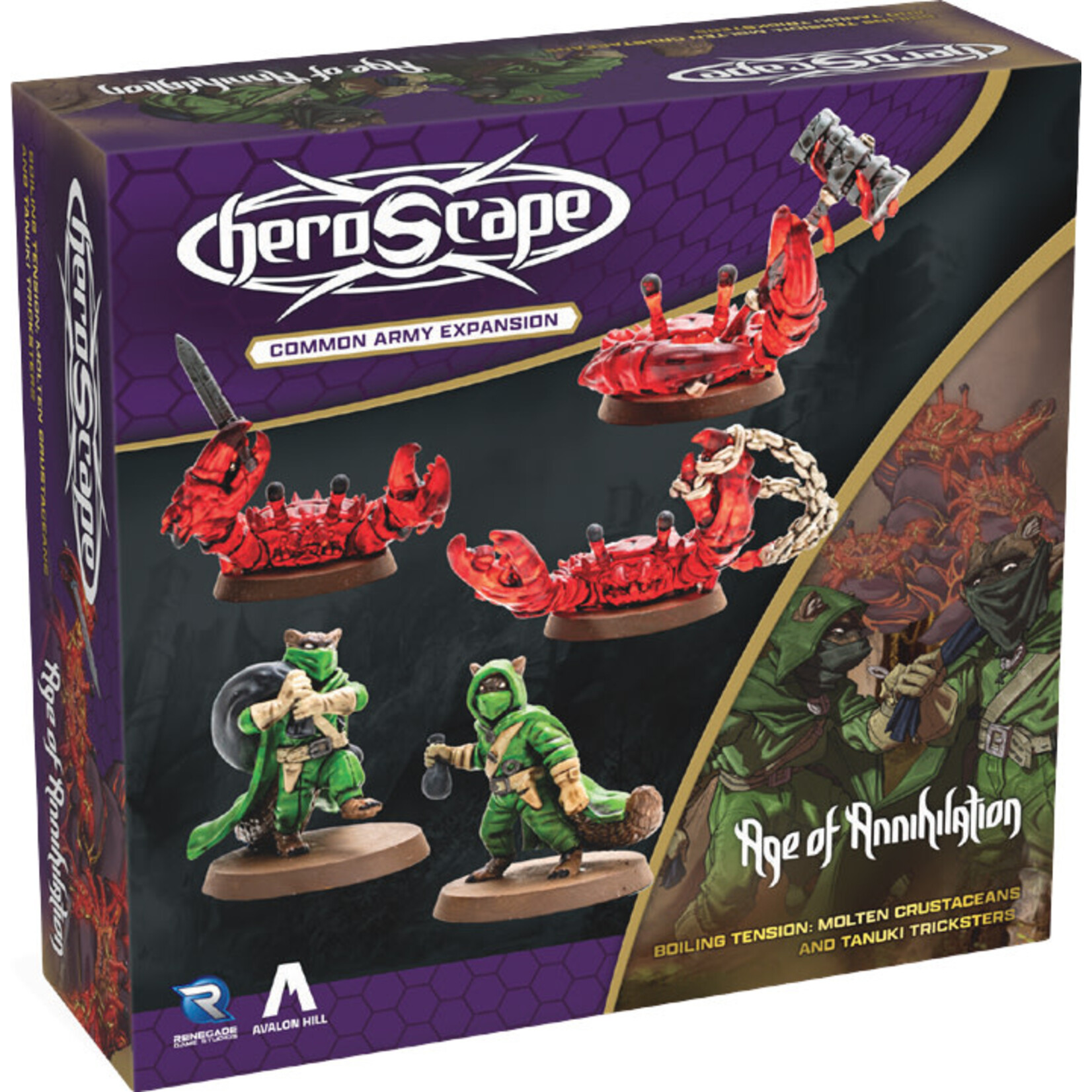 RENEGADE Heroscape: Molten Crustaceans and Tanuki Tricksters Army Expansion