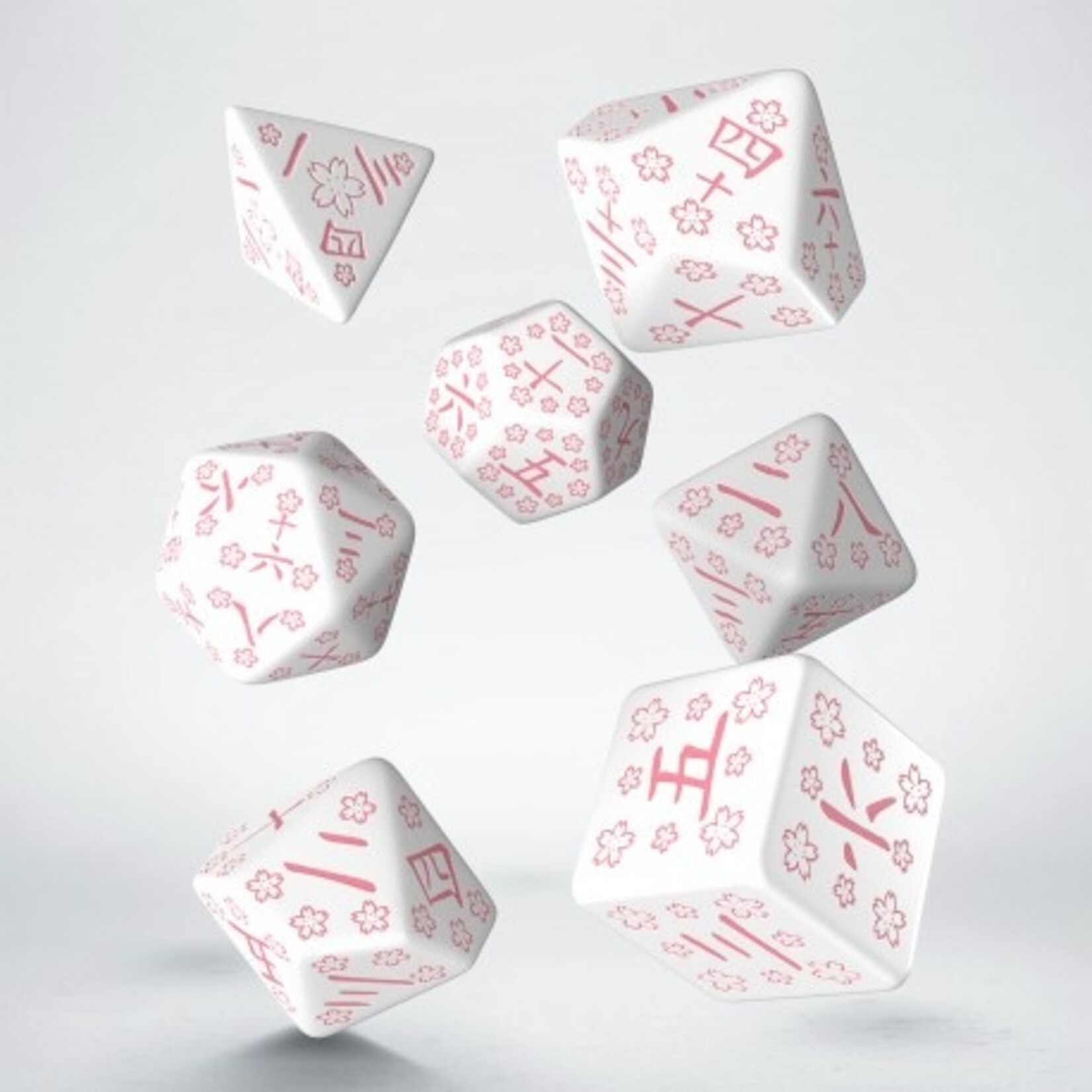Arcane Tinmen Japanese Dice Set - Cherry Blossoms Petals (7)