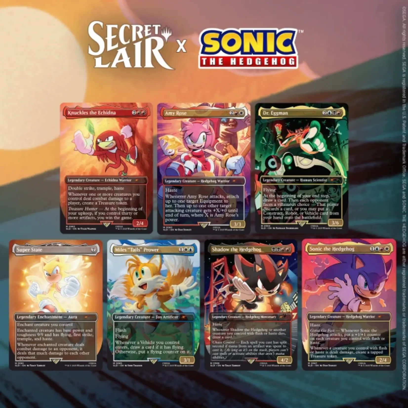 Wizards of the Coast Secret Lair x Sonic the Hedgehog Superdrop: Friends & Foes (Non-Foil)