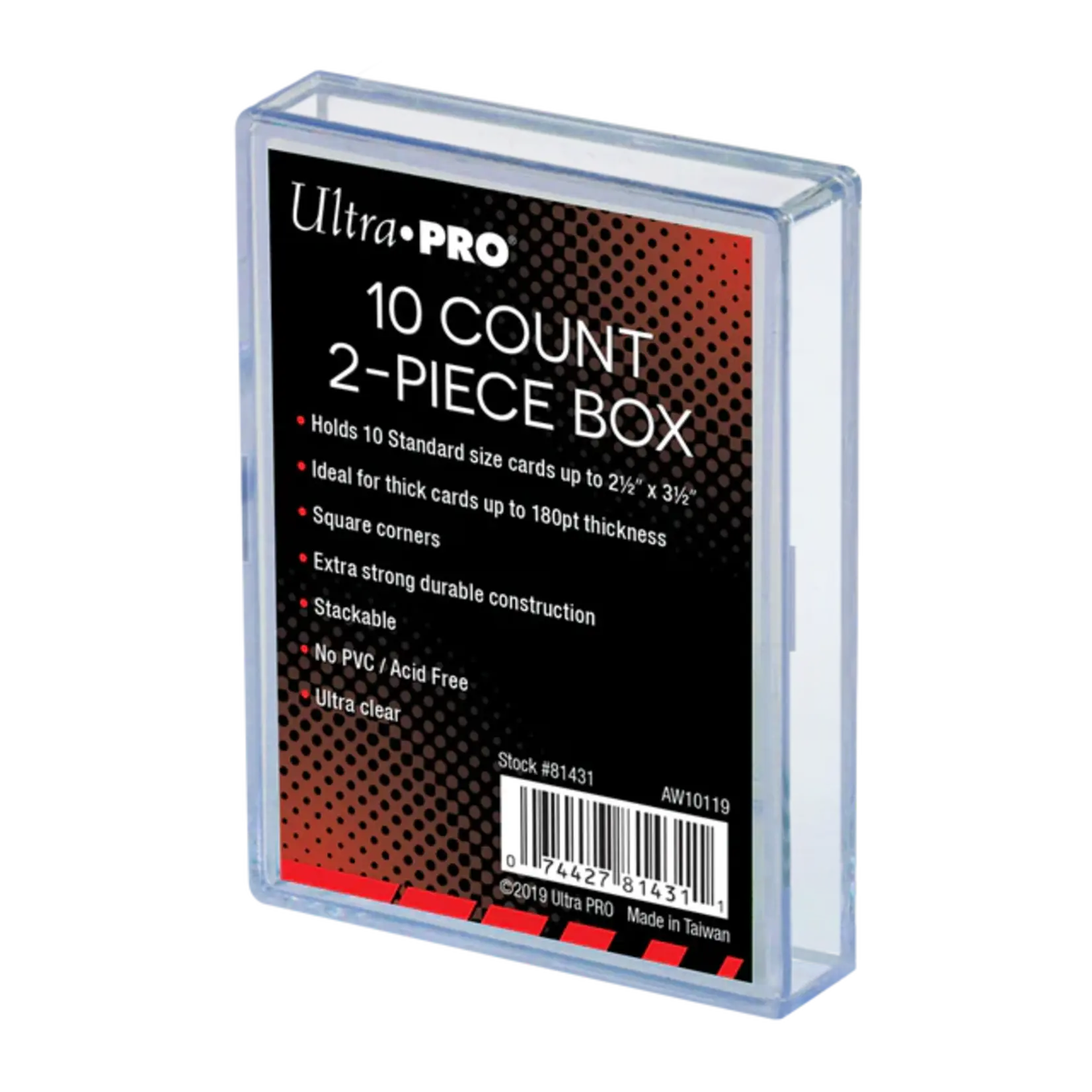 ULTRA PRO 2-Piece 50 Count Clear Card Storage Box (2 Pack)