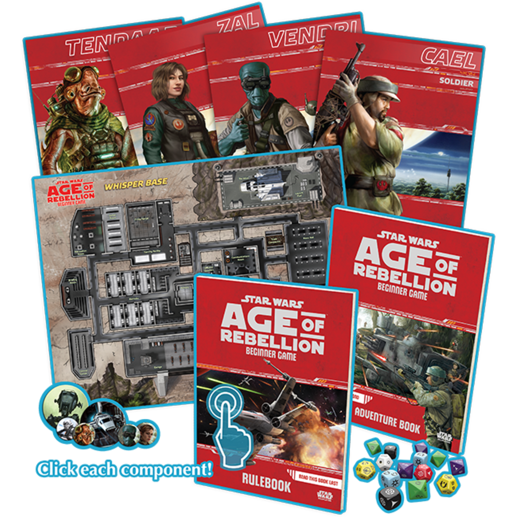 Fantasy Flight Games Star Wars - Age of Rebellion: Beginner Game